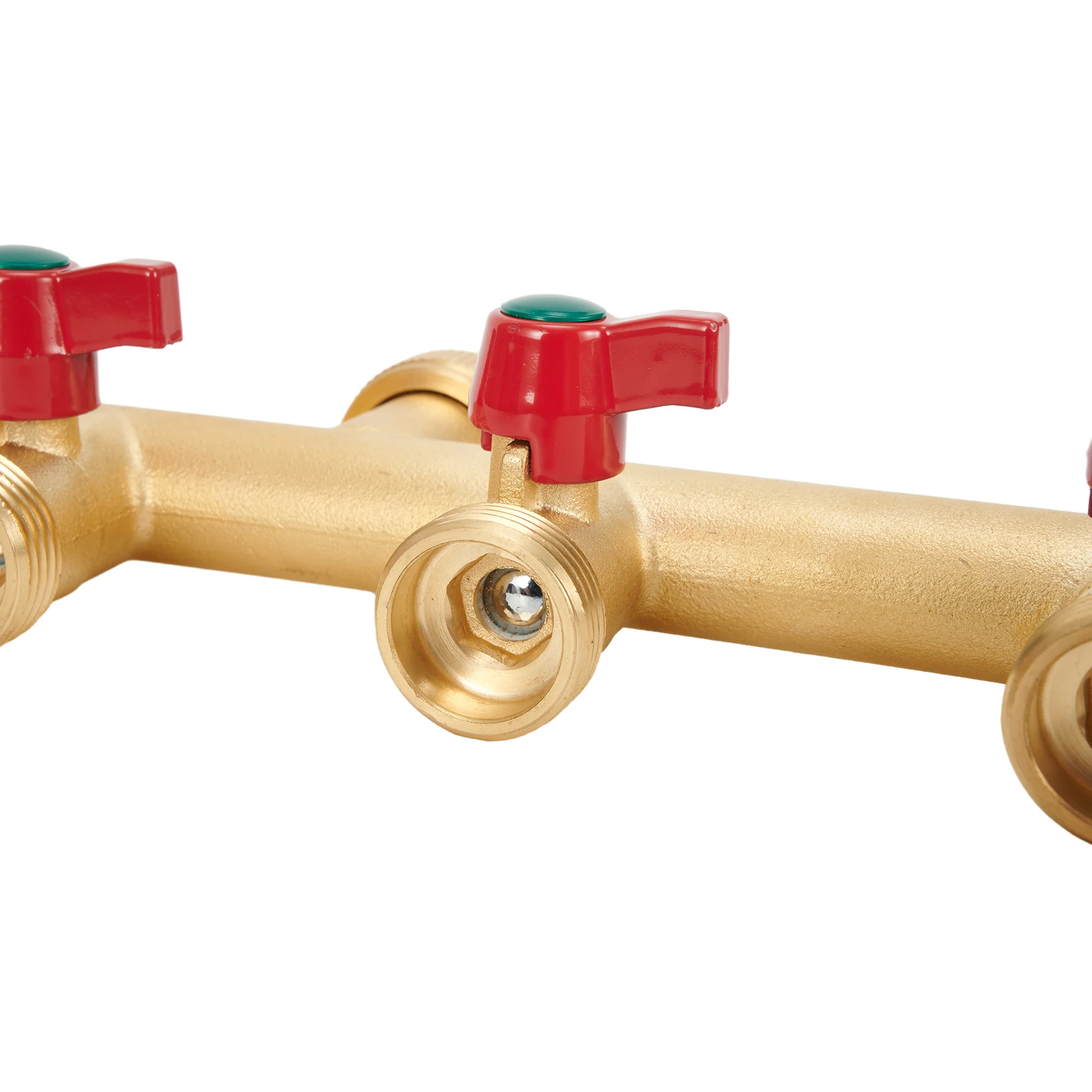 Universal 4 Way Brass Water Tap Distributor High Quality Copper Construction Suitable for Water Filters and Tanks (3/4 inch)