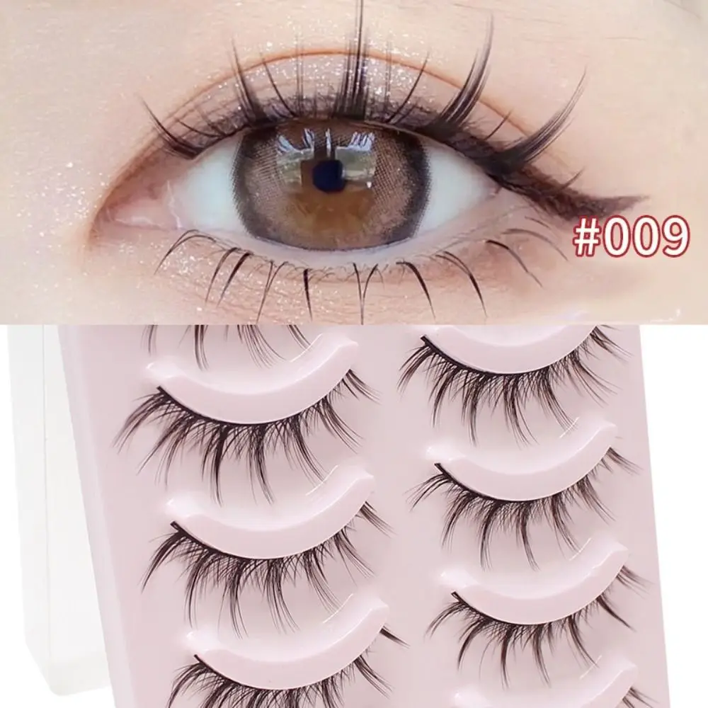 5 Pairs Little Devil Lashes 3D Mink Hair False Eyelashes Natural Makeup Full Strip Fake Eye Lashes for DIY Eyelashes Extension