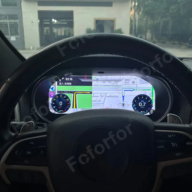 

Fofoor LCD Digital Cluster for Grand Cherokee2013-2018 Car Multimedia Player Speed Meter Screen Dashboard Panel Carplay