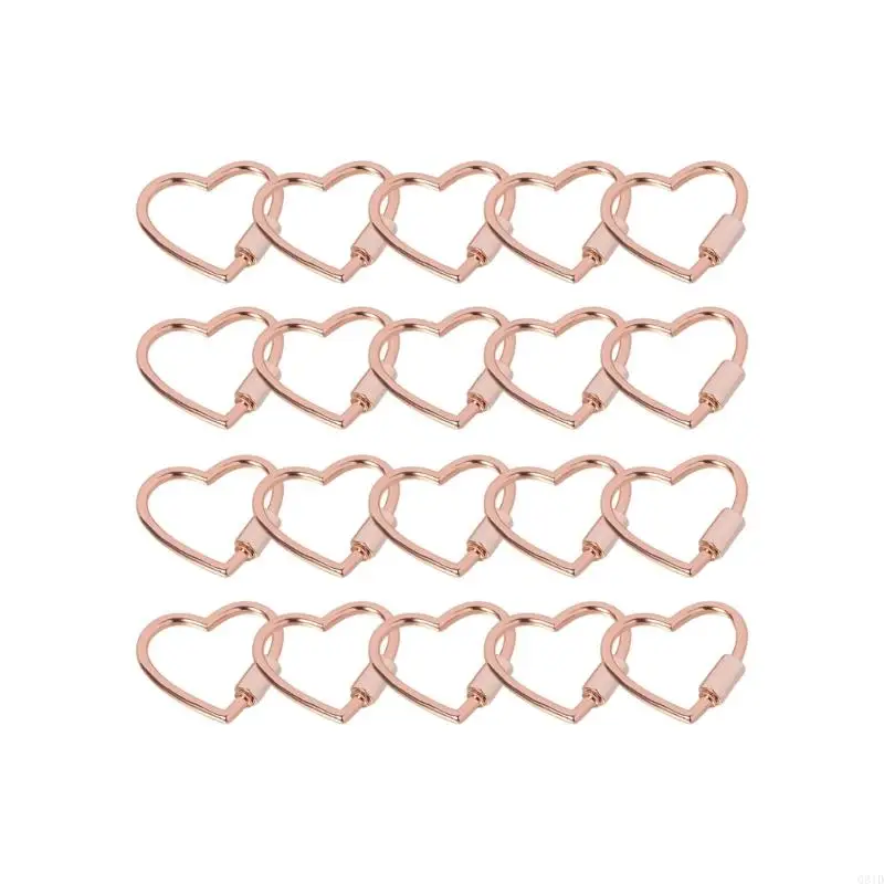 متعددة الاستخدامات المعادن القلب الحبل هوك قوي سبائك الأجهزة لسلاسل المفاتيح زينة الحيوانات الأليفة الأزياء DIY التصاميم #5