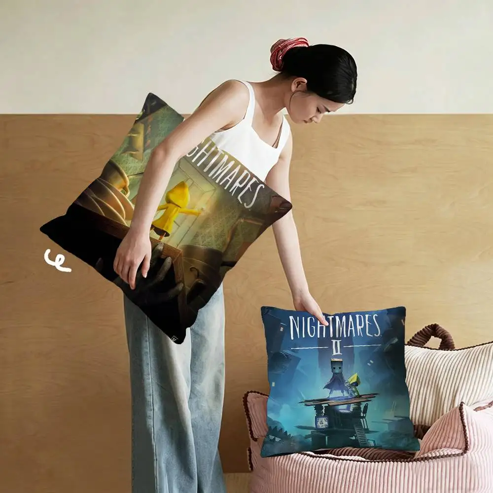 Game L-ittle N-ightmares Cushion Cover Inches Farmhouse Decor Home Throw Pillow Covers For Couch Decorations