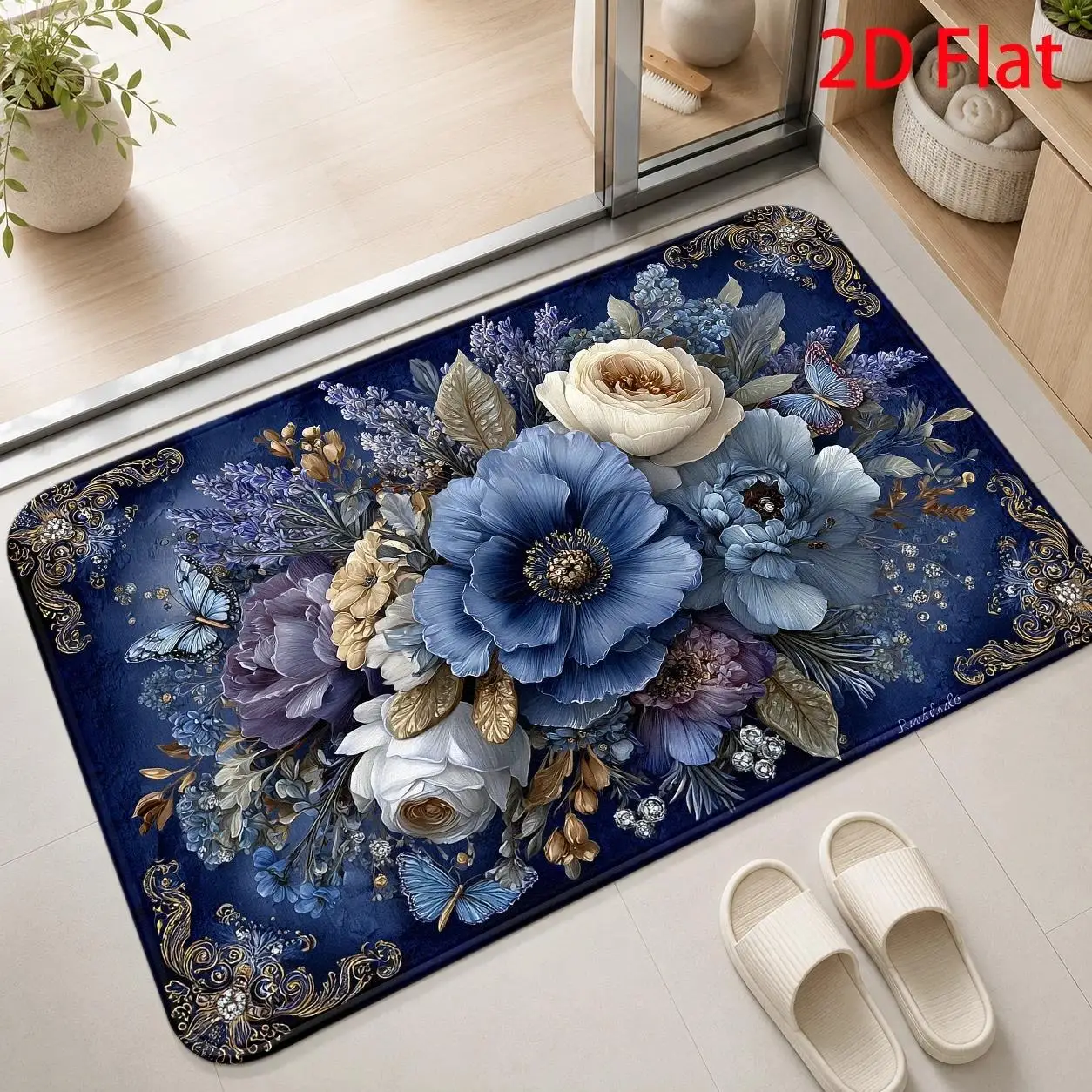 Starfish Seashell Beach Ocean Style 3D Textured Doormat For Patio Coastal Theme Rug Floor Mat Summer Vibe