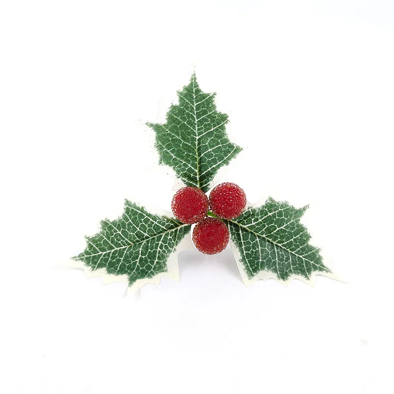 

10pcs Artificial Christmas Leaves For Halloween Tree Decoration Plastic Leaf For Decor Gift Box