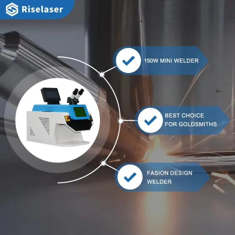 Riselaser Laser Spot Yag Welding Machine 150w Jewelry Welding Machine Gold and Silver Laser Soldering Machine