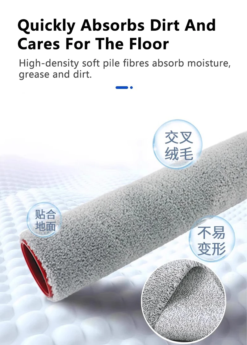 Dreame T40 Ultra /T40 Pro /T40 PRO PLUS /T40 Menber /G30 /G20 Pro ملحقات مرشح الفرشاة الرئيسية أجزاء المكنسة الكهربائية الأرضية