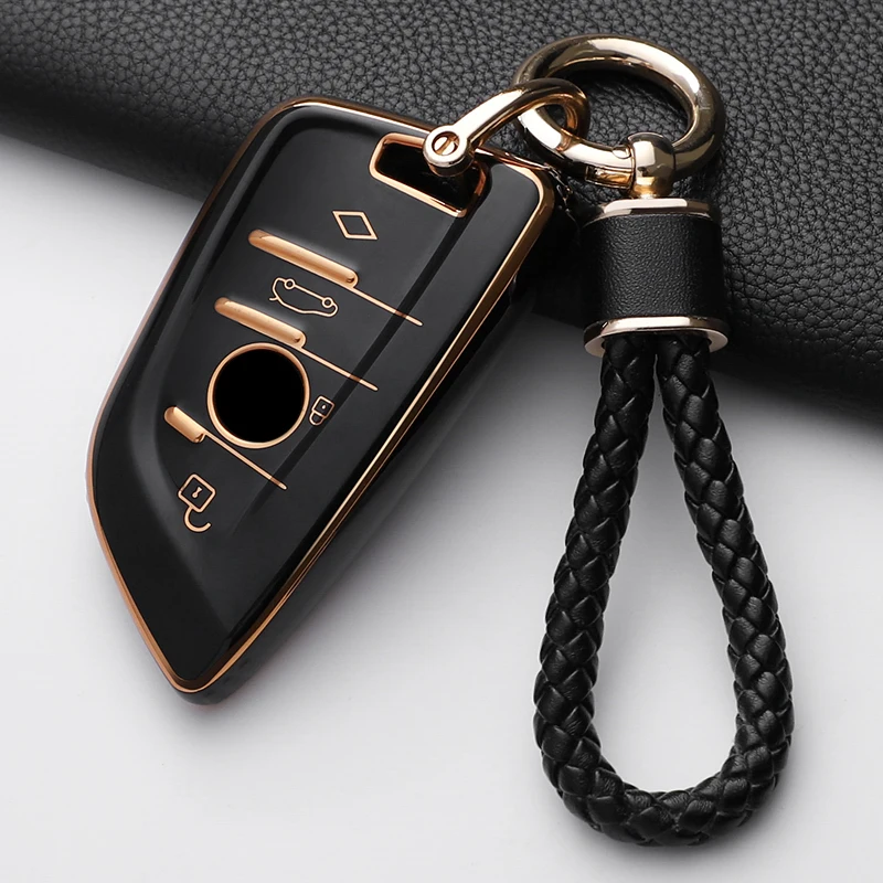 Mode TPU Auto Schlüssel Fall Abdeckung Shell Fob Für BMW X1 X3 X5 X6 X7 1 3 5 6 7 serie G20 G30 G11 F15 F16 G01 G02 F48 Zubehör