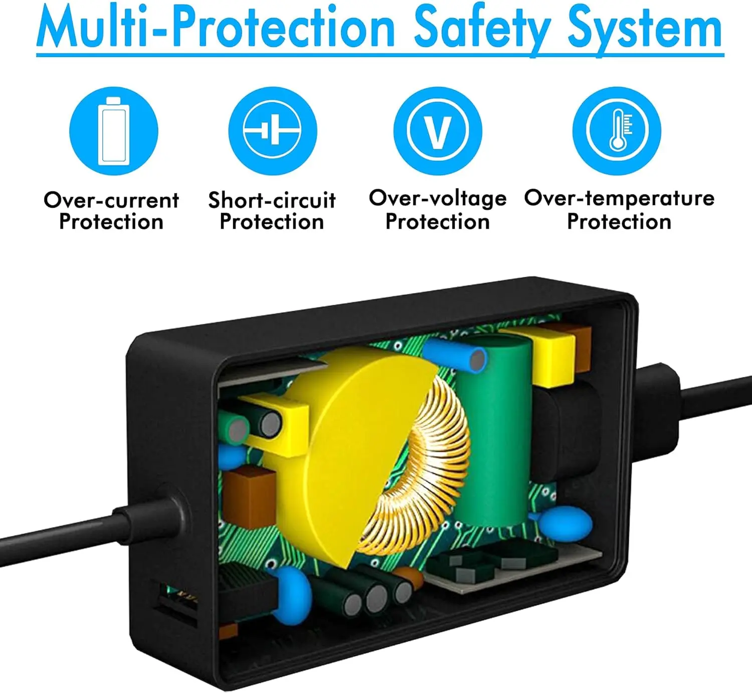 شاحن محول تيار متردد بديل بقدرة 65 وات لجهاز Microsoft Surface Pro 3 / 4 / 5 / 6 / 7 Pro X Go Book شحن سريع للكمبيوتر المحمول #5