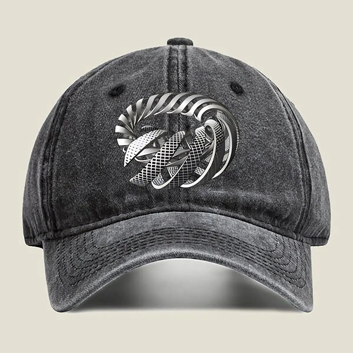 

Twisted Metal Abstract - Inspired Art Washed Baseball Cap