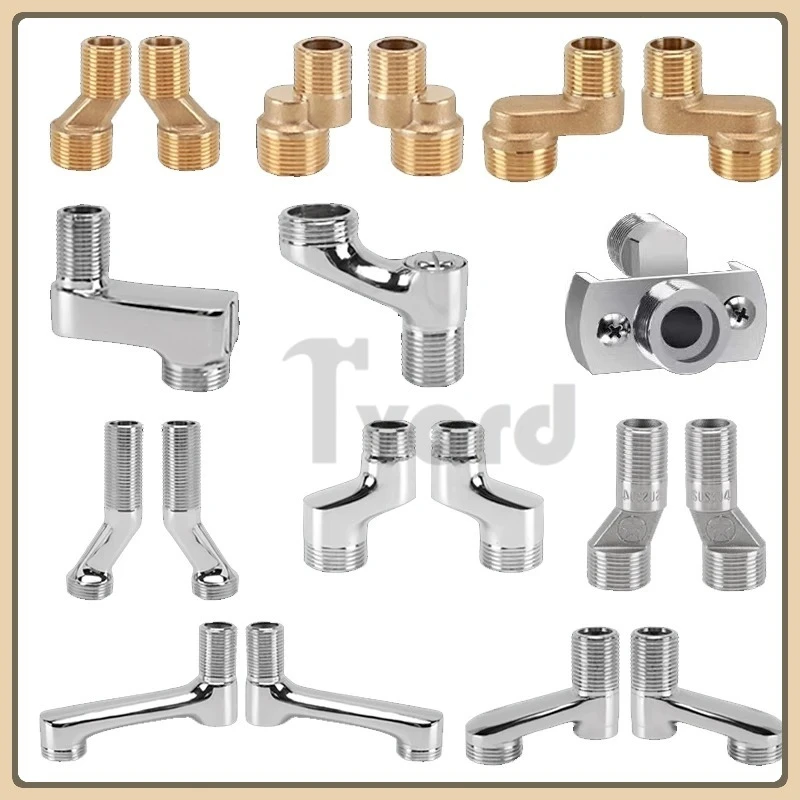 

Shower Faucet Accessories Extended and Thickened Elbow Bends Curved Pipes and Faucet Joints for Showerheads the Faucet Is Bent