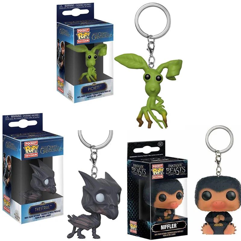 FUNKO FANTASTIC BEAS Y WHERE PARA CONTRAR THESTRAL NIFFLER PICKETT LLAVERO PVC ACCIÓN FIGURA Juguetes PARA REGALO DE NIÑOS