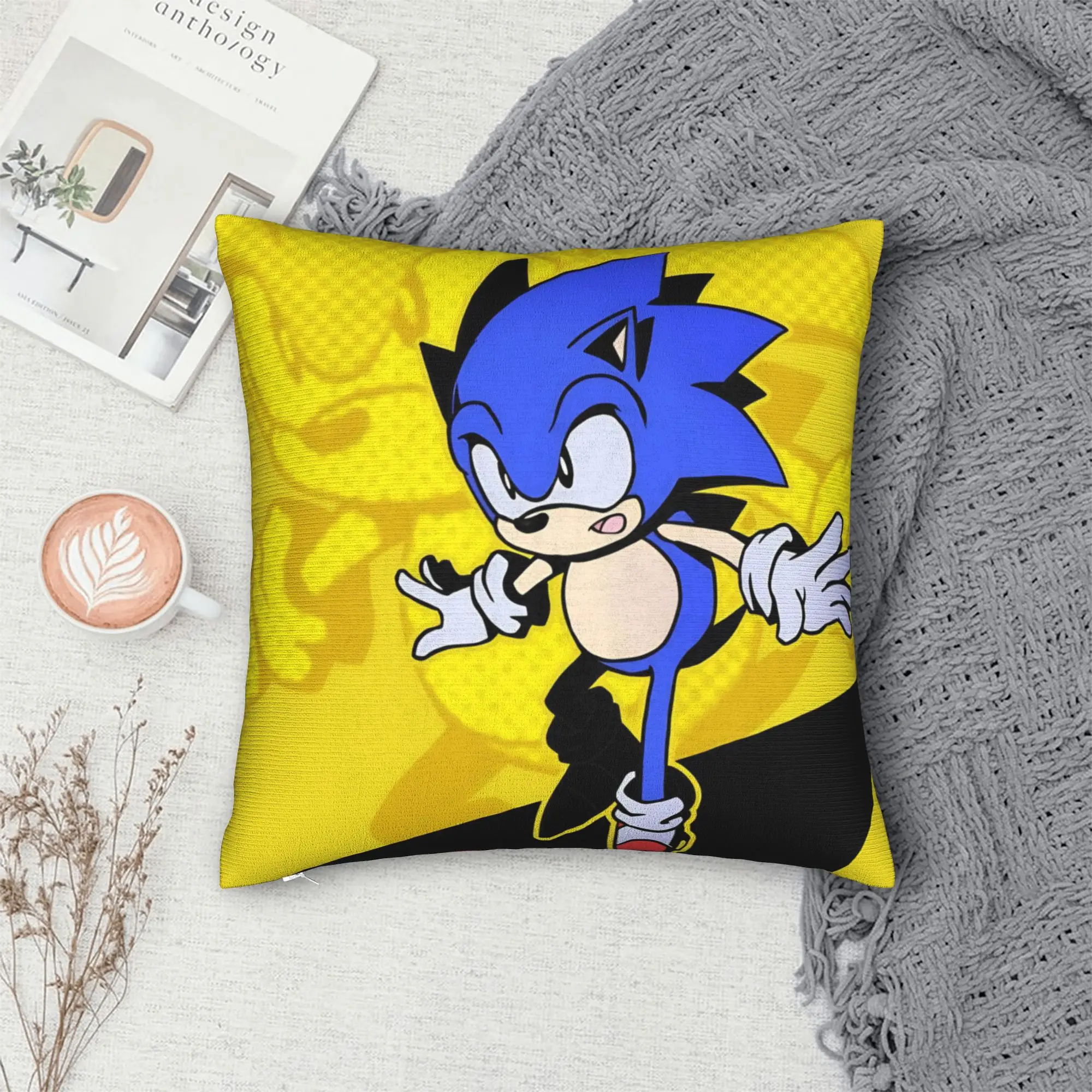 Soniced Cartoon Games Square Pillow Case Polyester Throw Pillow  45*45cm Pillowcover Home Decor - view 5