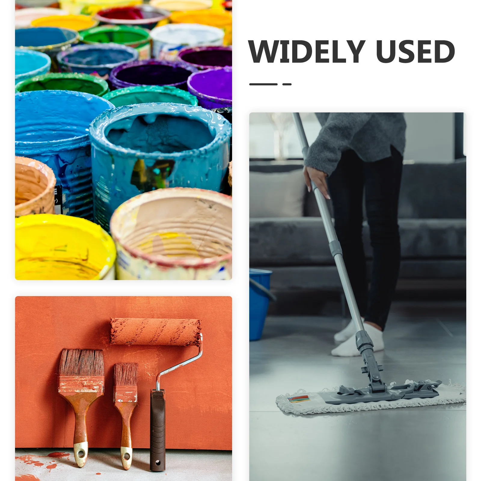 

5Pcs Sealing Bucket Plastic Water Pail with Handle Leak Proof Portable Storage for Home Camping Agriculture Use