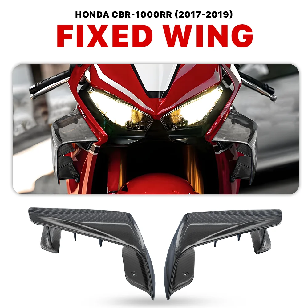 

Suitable for Honda CBR1000RR 2017-2020 carbon fiber motorcycle aerodynamic wing fixed wing side winglet ailerons fairing kit