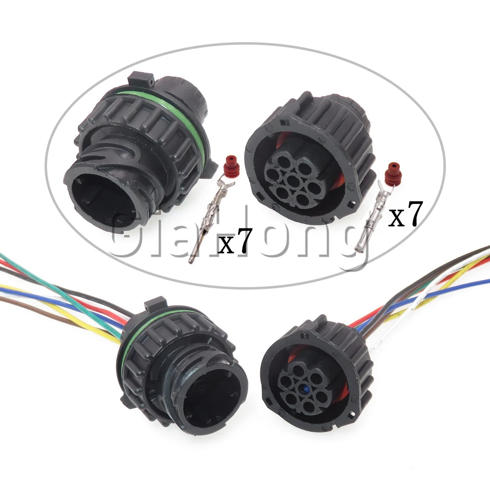 1 Set 7 Ways Starter Car Tailight fog Light Wiring Terminal Male Female Socket 1718230 967650-1 965783-1 968421-1 965570-1