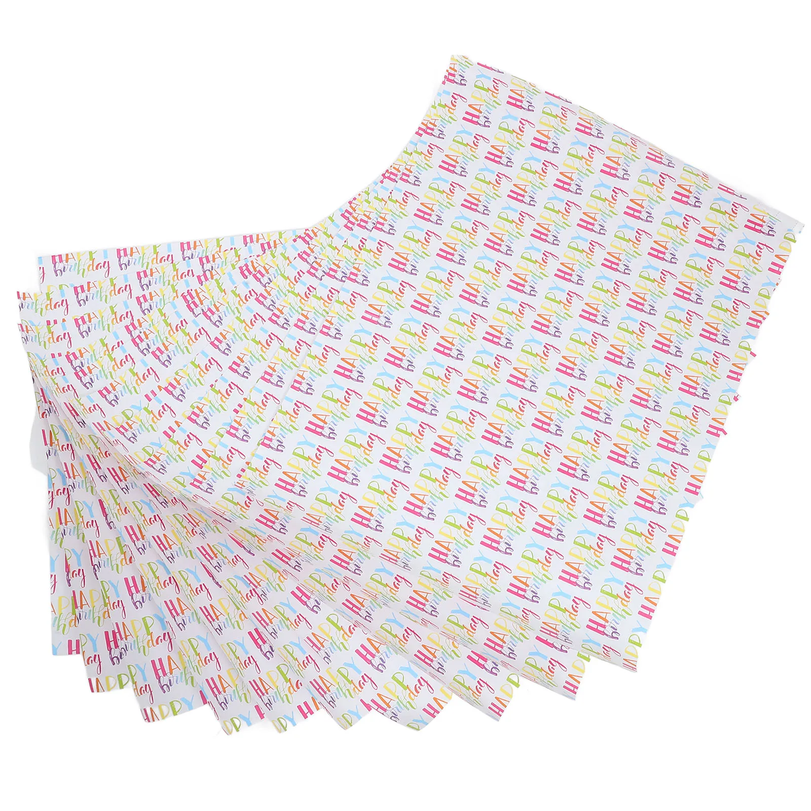 

10pcs Birthday Gift Wrapping Paper Gradient Shiny Letters Party Holidays Special Occasions DIY Craft Elegant Packaging