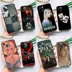Hot Alice In Borderland Case For iPhone 16 15 11 12 13 14 Pro Max 12 13 Mini X XS Max XR Plus Cover Coque