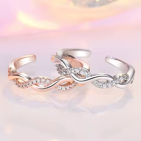 925 Sterling Silver Ring Sparkle Zircon High Quality For Women Rings Wedding Fine Jewelry Accessories Party Gift