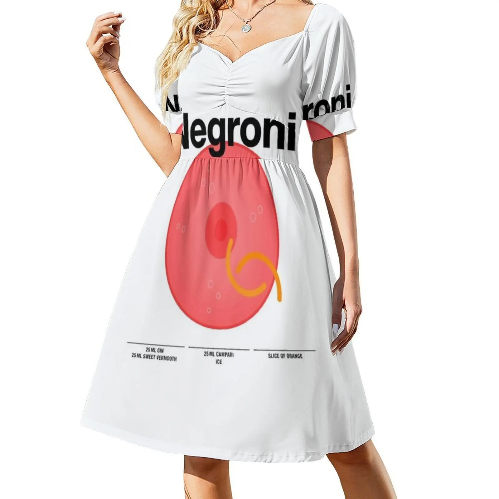 كوكتيل ميكسولوجي لبار البيت "نيغروني" فستان بوهيمي عتيق بأكمام منتفخة أو خيارات بلا أكمام لفستان النساء #2