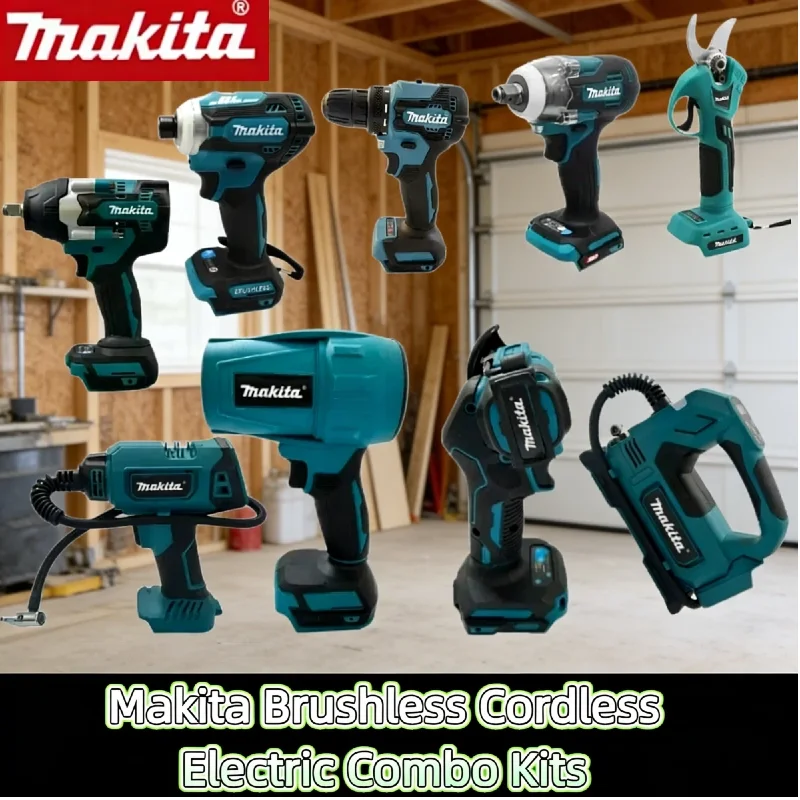 

Бесщеточный аккумуляторный ударный перфоратор Makita, угловая шлифовальная машина, электрическая циркулярная пила для аккумуляторов Makita, комбинированные наборы электроинструментов