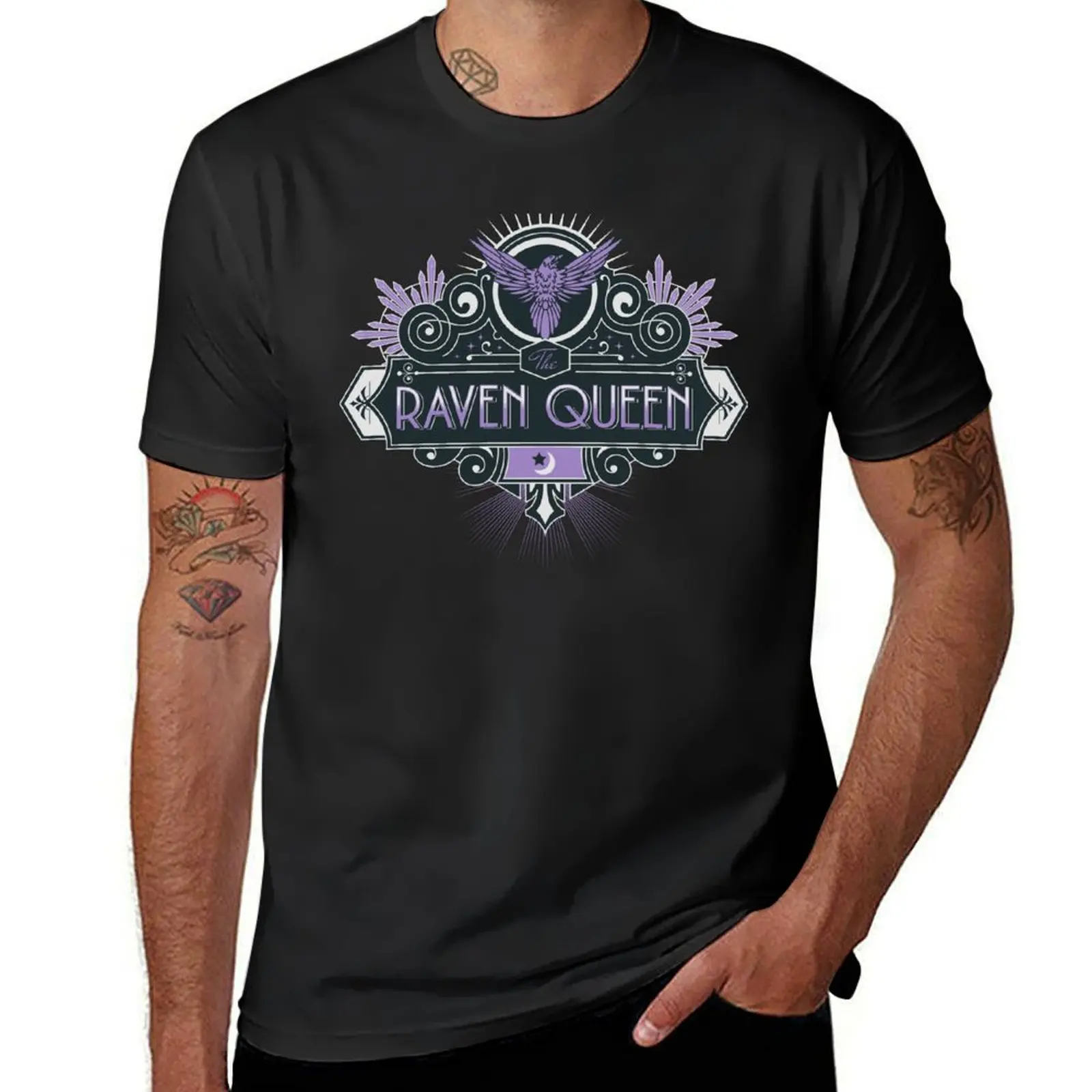 The Raven Queen T-Shirt graphics anime Men's t shirts