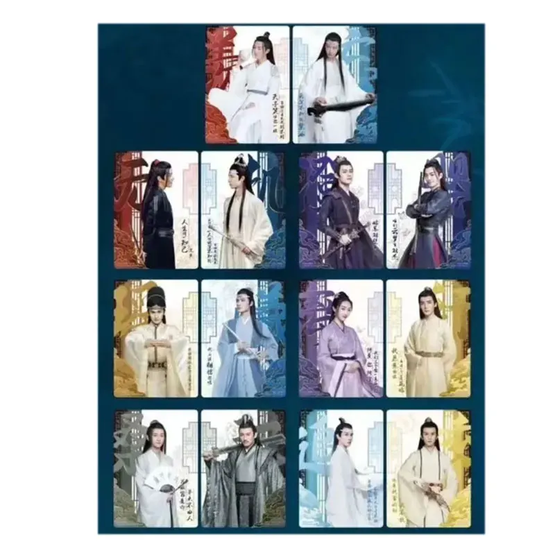 Genuine Mo Dao Zu Shi Chen Qing Ling Lan Wangji Wei Wuxian CR/RR/TR/FP/ISP/SSP Single Sheet Full Set Anime Collection Card