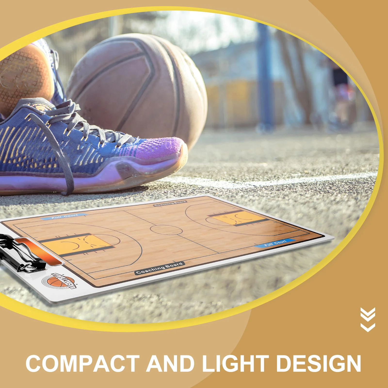 1 set 1 Set Basketball Coaching Board Lightweight Durable Pvc Portable Sports Ball Training Tool For Indoor Outdoor Match Use