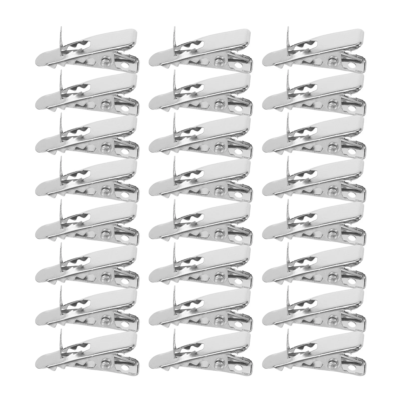 

100Pcs Christmas Mini Alligator Clips Flower Ornaments Holder Metal Clips for Tree Wreath Decoration Flower Clip