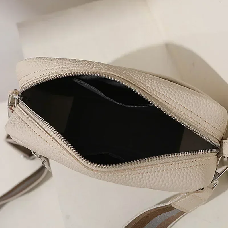 LW019 Leather Small Shoulder Crossbody Bag Female Luxury Design Purse and Handbags For Women Simple Shell Phone