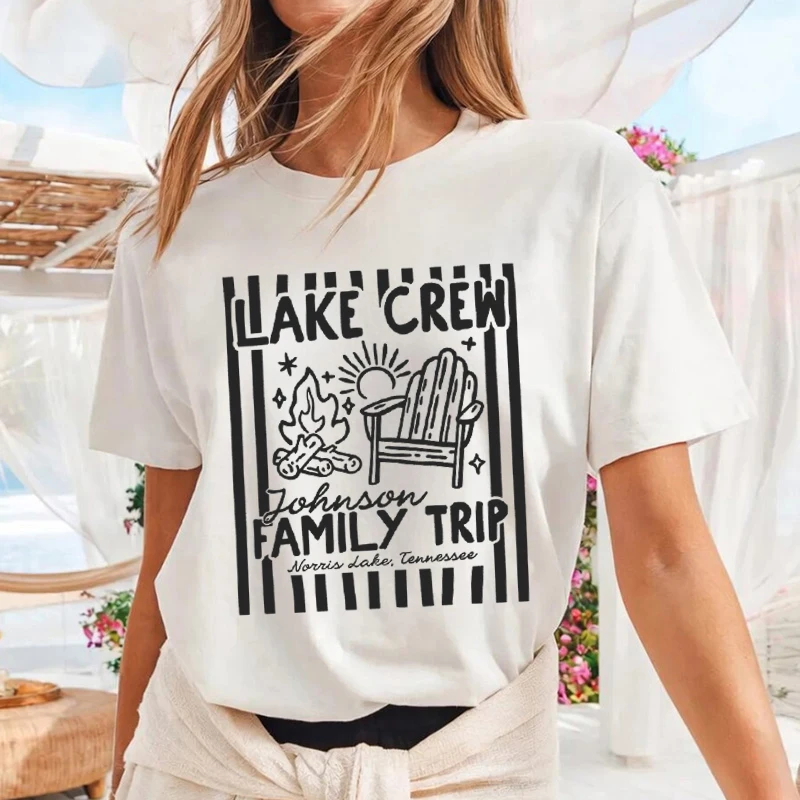 Personalized Family Vacation Shirts Matching Group Shirts Custom Lake Vacation Tee Friends Family Travel Top