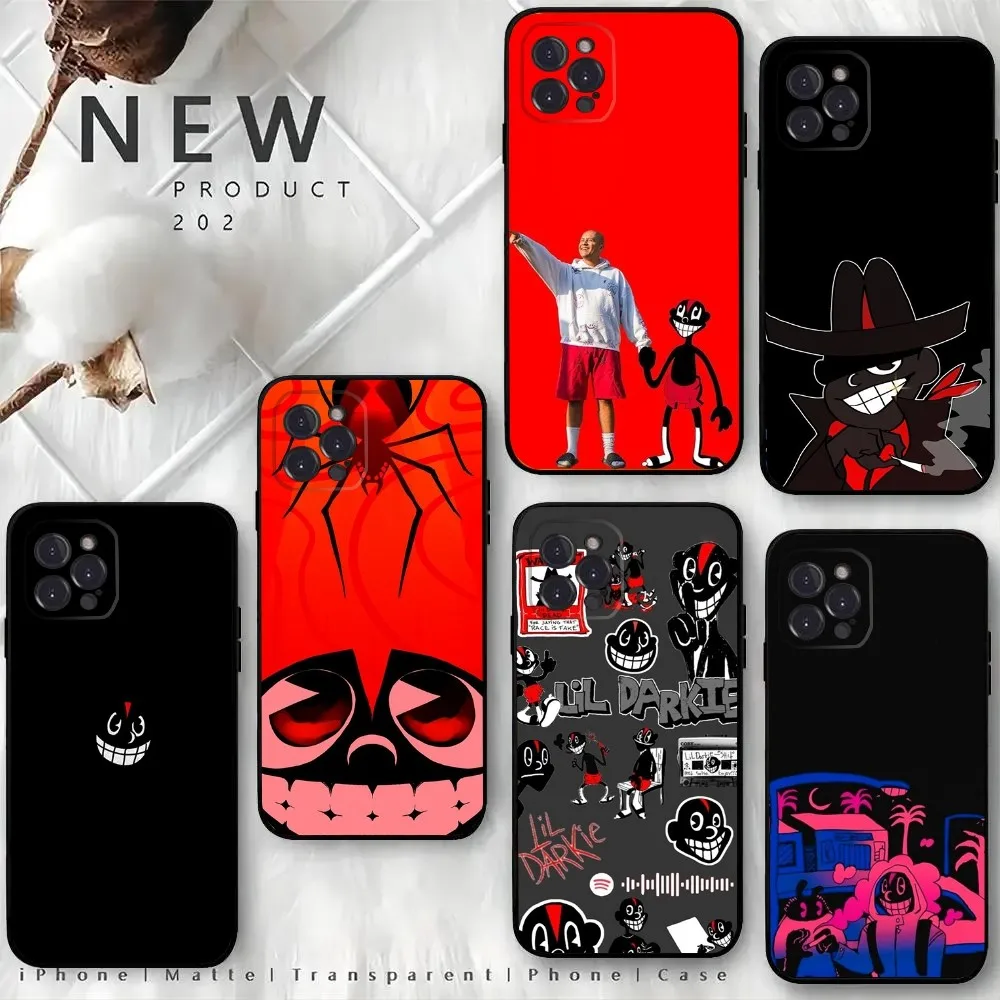 

L-Lil D-Darkie Where Is Darkie Phone Case For iPhone15,14,13,12 Mini 11 Pro XR,X,XS,MAX 6S,7,8 Plus Silicone Cover Soft Black