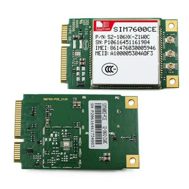 

SIM7600CE FactoryPCIe 4G LTE WCDMA HSDPA GPS-модем - модуль беспроводной связи на базе SIM-карты