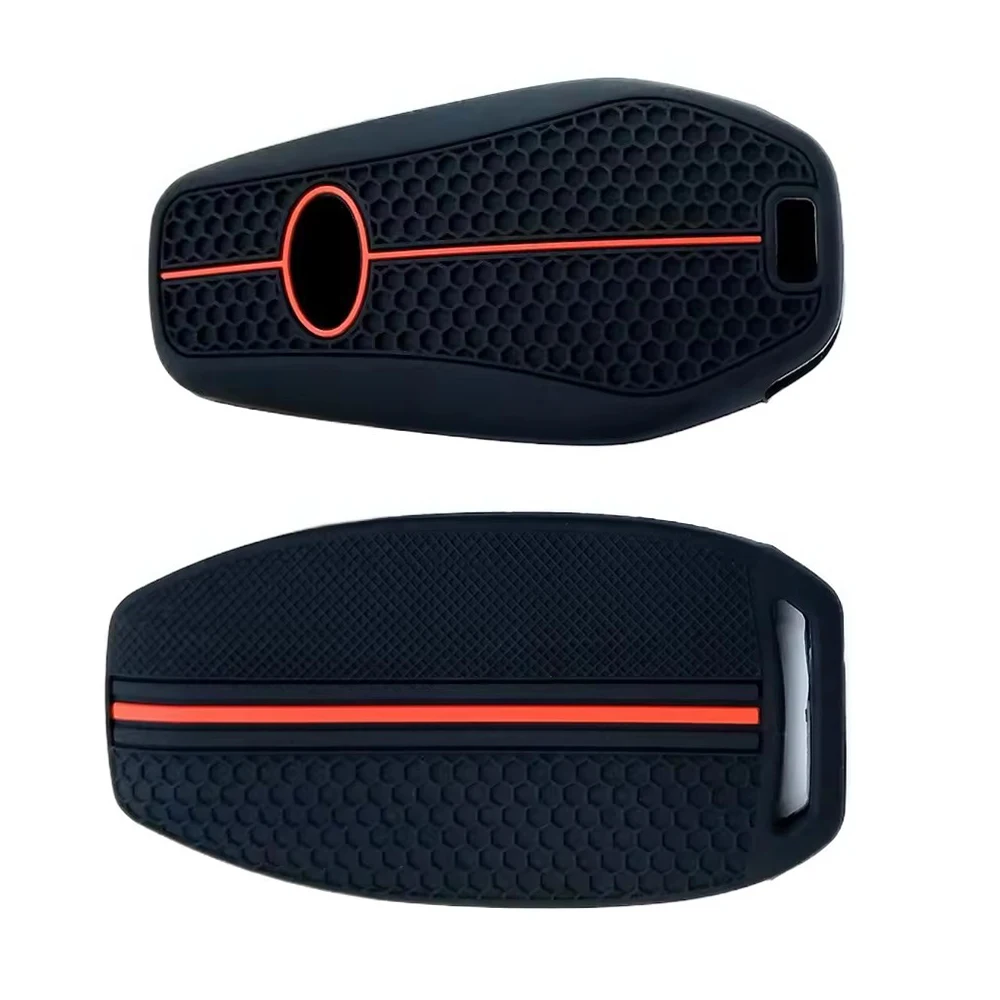 1Pc Silicone Car Key Cover 4 Buttons for BYD Han Ev Tang Dm/Qin PLUS/Song Pro/MAX/Yuan Dolphin E2 Car Key Case Protector Shell