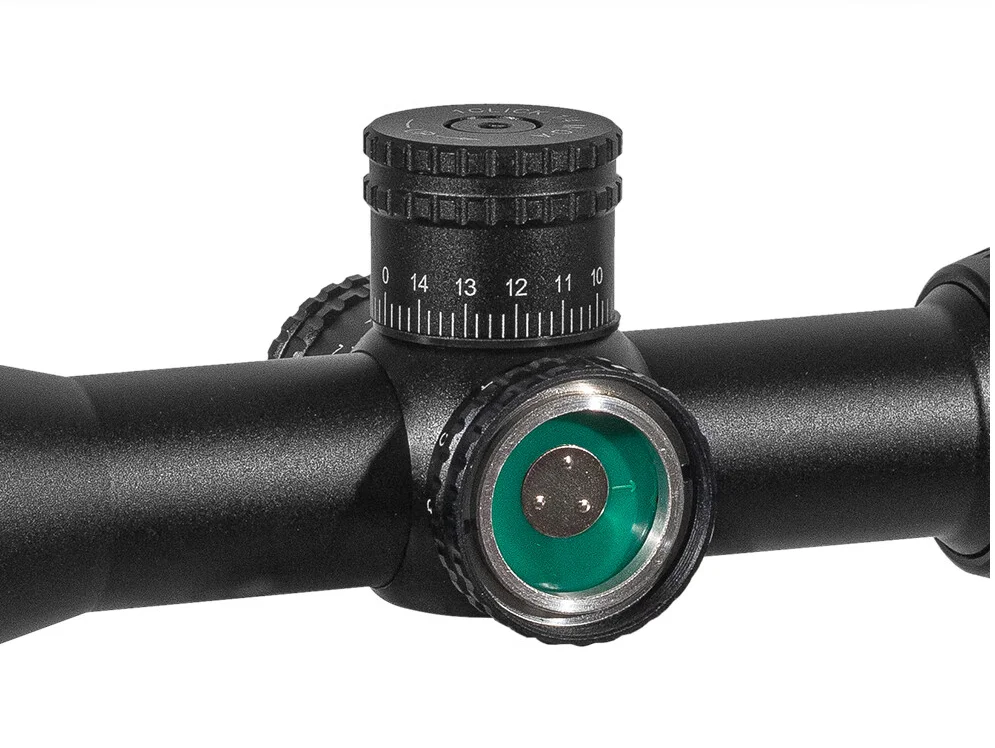 Optical telescope Diana new model DIANA HY 3-9X32AOE sight, cross-hair sight with lock, red and green light cross-hair mirror view 4