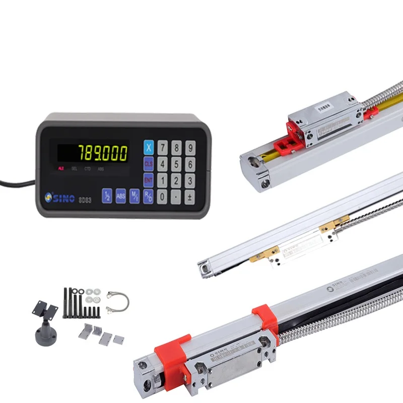 SINO  SDS3-1 Led Screen DRO Single Axis Digital Readout System Glass linear For Lathe/Milling/grinding machine