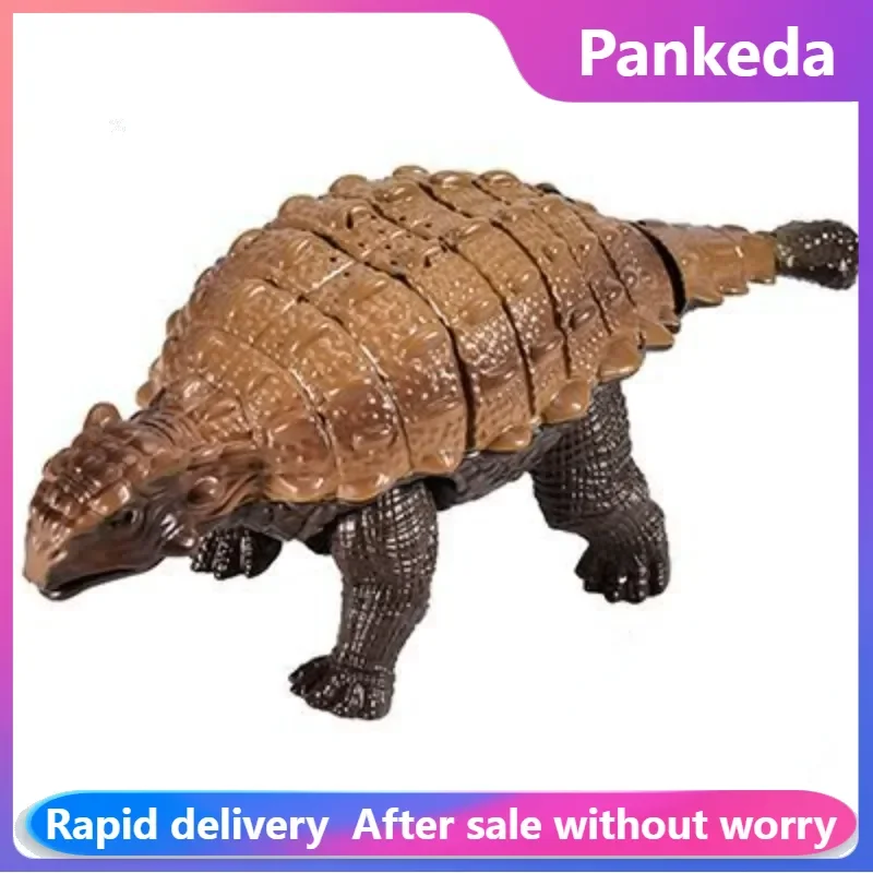 RC Dinosaur Ankylosaurus Simulation Remote Control Dino Realistic Walking With Light Sounds Creative Animal Toys for Kids Gifts