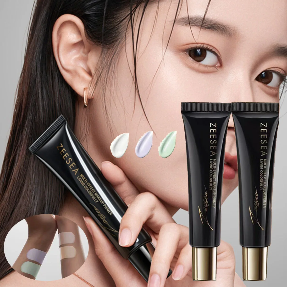 

ZEESEA 30g Makeup Pretreatment Non-face Cream Base Pore Minimizing Skin Tone Correction Long-lasting Brightening Effect