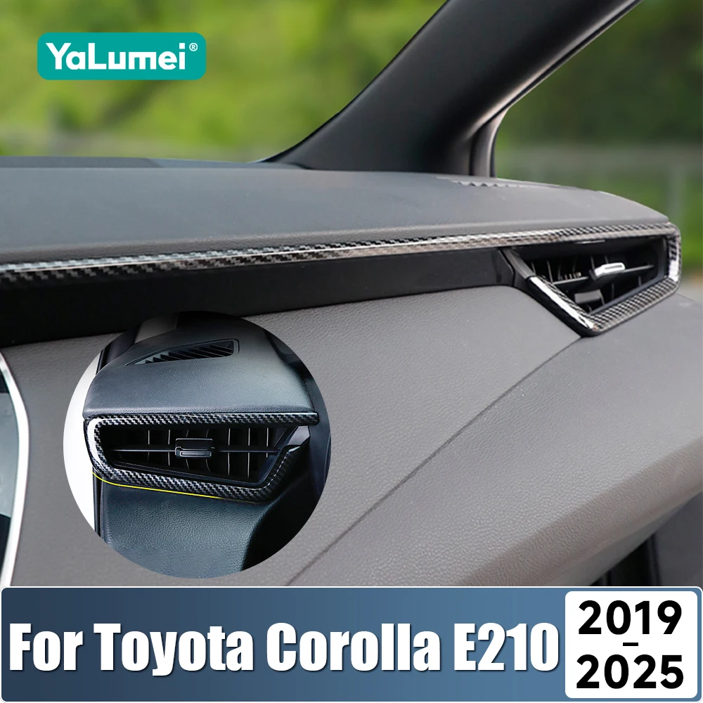 For Toyota Corolla E210 2019 2020 2021 2022 2023 2024 2025 Hybrid ABS Car Dashboard Central Control Trim Strip Sticker Cover