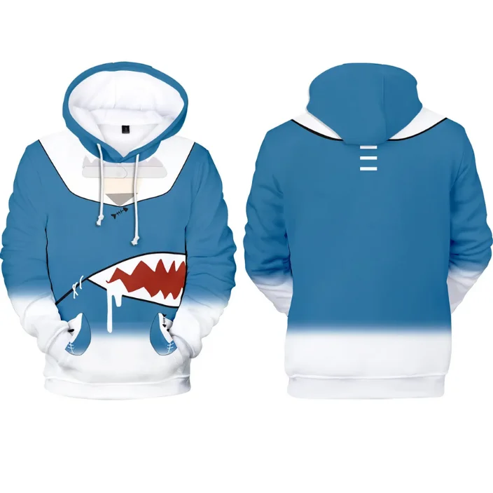 Men's Hoodie Hololive VTuber Gawr Gura 3d Print Hoodies & Sweatshirts Man Women Pullover Boy Kid Y2k Top Oversized Mens Clothing