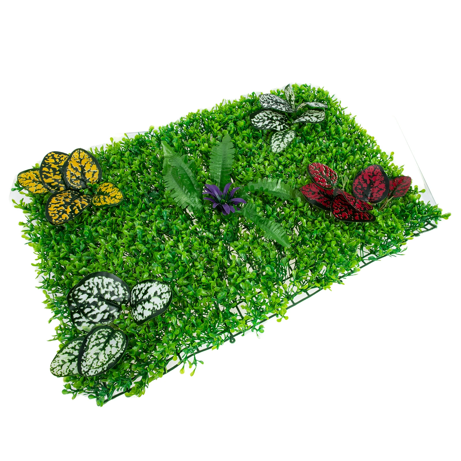 

Simulation Green Plant Wall Decor Artificial Lifelike Fence Panel Plastic Patio Garden Mall Events Lawn Decorations