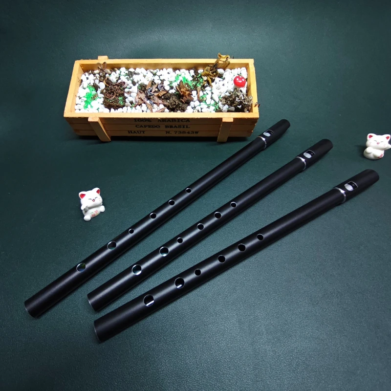 Irish Flute C/D Key Traditional High Pitch Recorder Adult Beginner Performance Whistle Portable Vertical Blowing Wind Instrument
