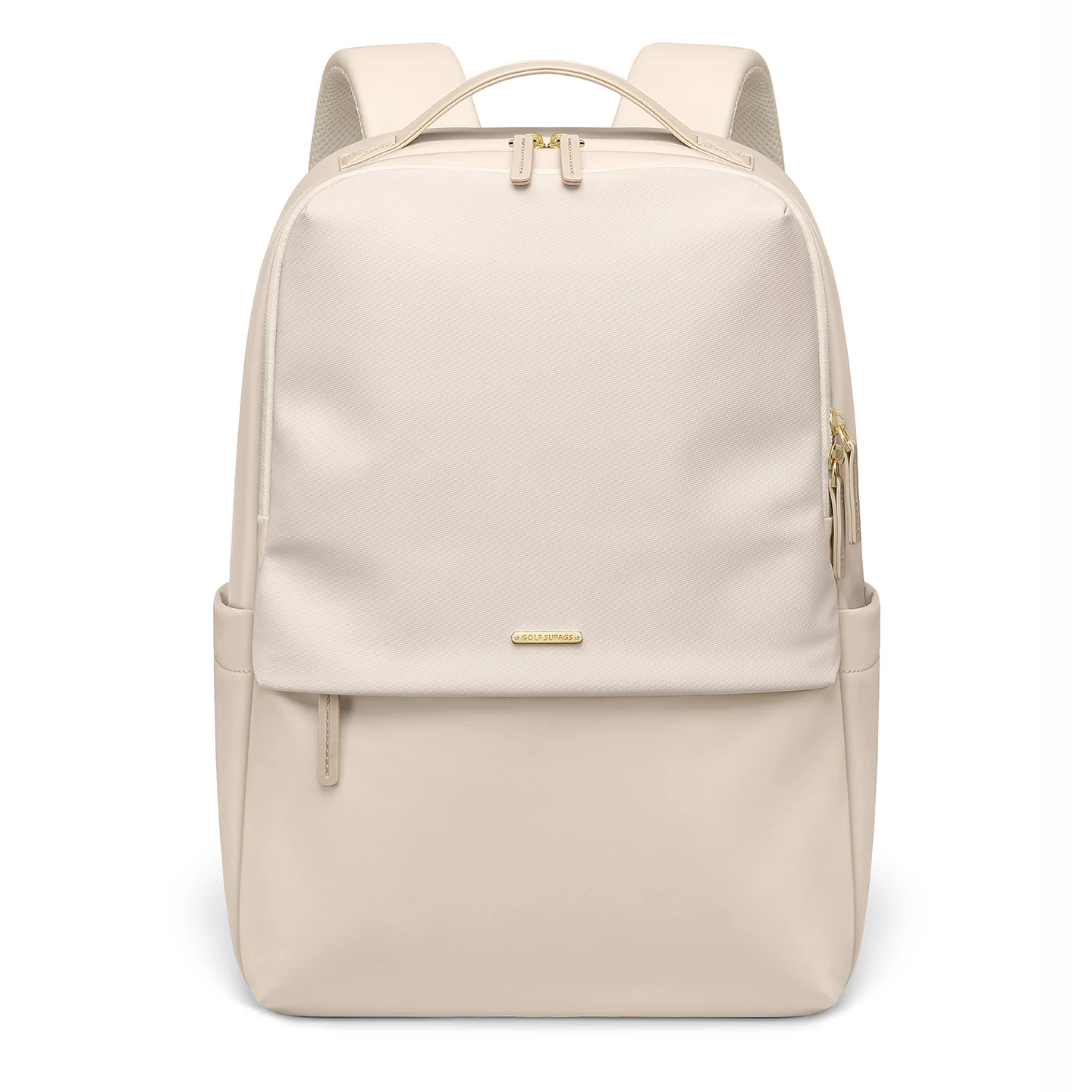 GOLF Large capacity Travel Backpack for Women 15.6“ Laptop Bag Nylon Backpack Solid Color Waterproof Apricot
