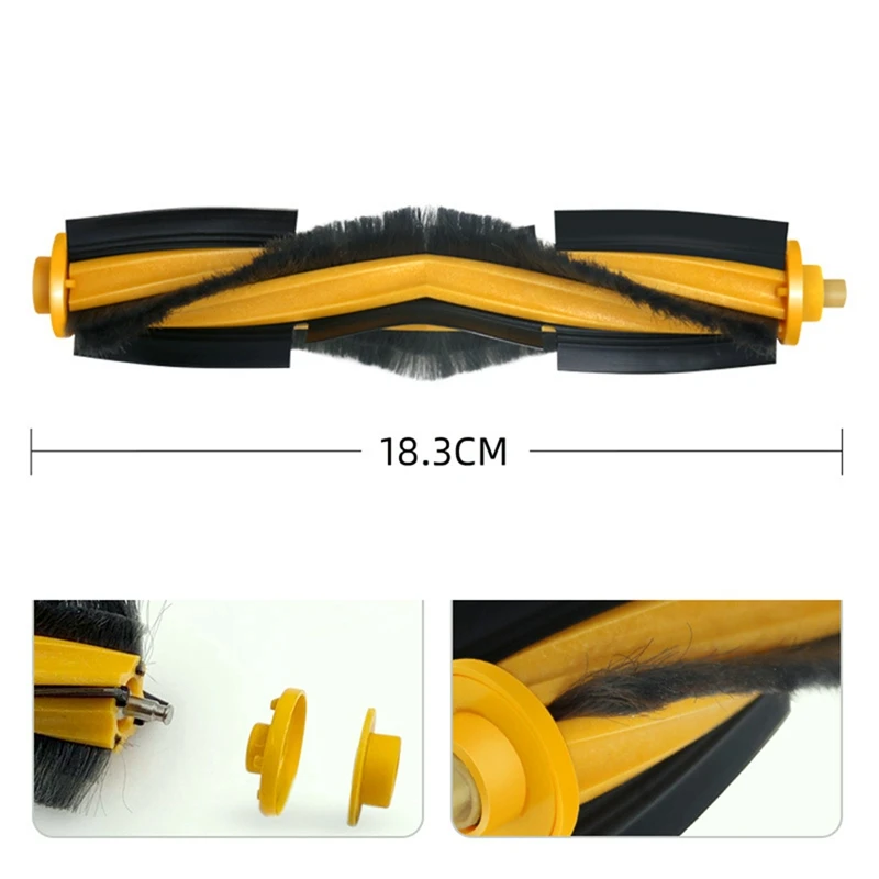 

ABGP-электрическая щетка для пола Dreame R10 R20 R30 V6 V8, сменные аксессуары, головка щетки для пола с защитой от запутывания и светодиодной подсветкой