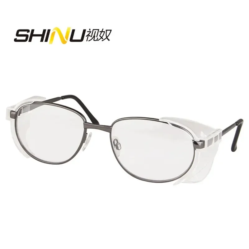 Shinu Men's Glasses Industrial Safety Glasses Frame Anti Spatter Windproof Sand Many Shape Size Dropshipping Prescription Lens