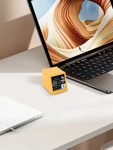 Smart weather clock electronic photo album weather station animation display WiFi networking automatic update desktop ornament