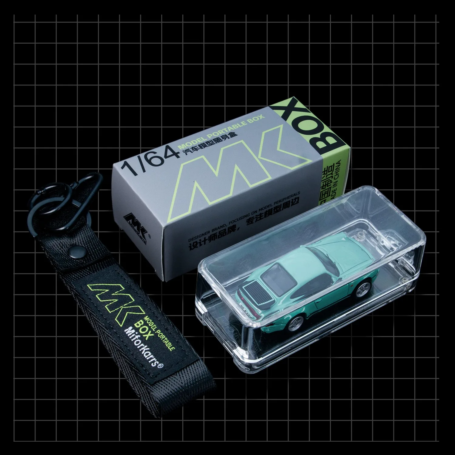 علبة عرض معلقة لسيارات موديل 1/64، صندوق تخزين شفاف مقاوم للغبار مع غطاء، منظم نموذج سيارة محمول