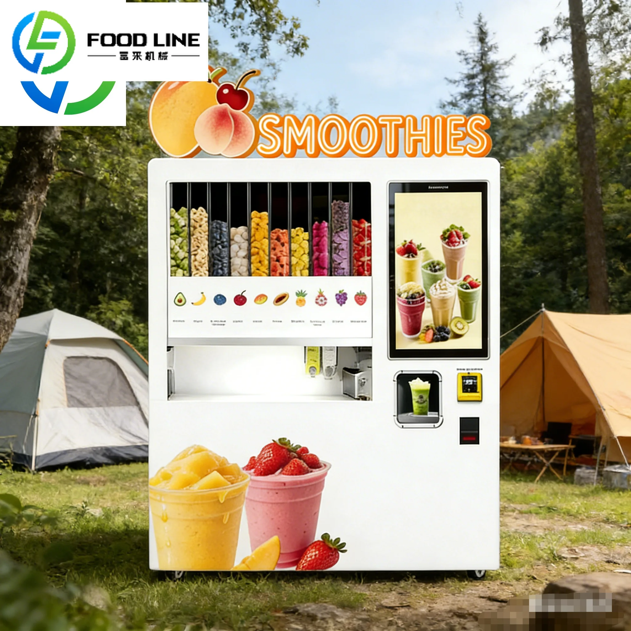 FOODLINE Compact Smoothie Blender Small Floor Space Movable Base Milk Tea Shop Startup Beverage Gear