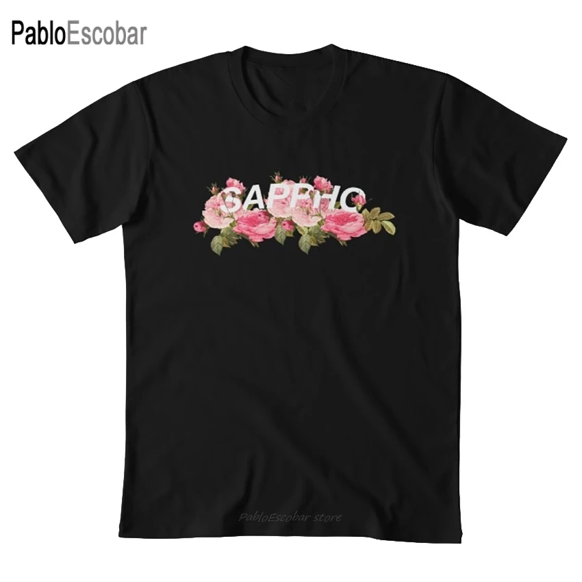 Floral Sappho T shirt sappho flowers floral sapphic wlw poetry mythology greek mythology muse muses