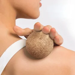 Bola de corcho para masaje de espalda, masajeador de pies, Bola de Yoga, terapia de liberación de tensión, bola miofascial, relajación de pies, músculos, punto gatillo