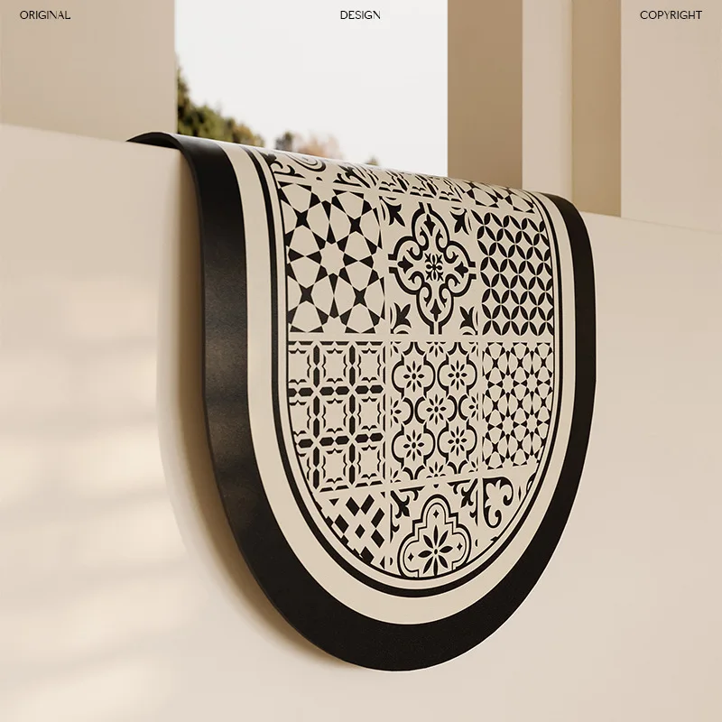 High-quality Absorbent Bath Mats Quick-Drying Floor Mats for Bathroom Bathtub with Non-slip Rubber Bottom Small Size Foot Pads