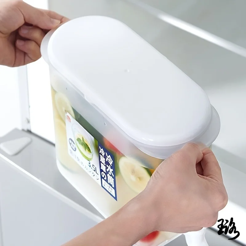 Cold Kettle With Faucet Refrigerator Fruit Drink Bucket Tea Cold Drink Kettle Cold Water Bucket Container Cola Cool Kettle Box